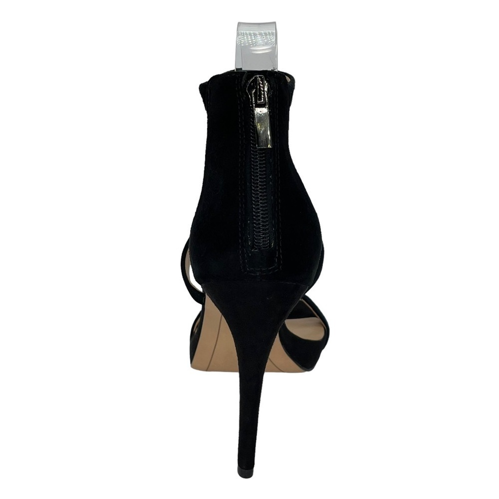 INC Sadiee Black Suede Leather Womens Heels Size 8.5M - Picture 6 of 12